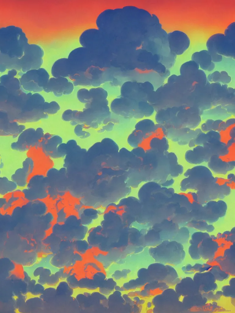 Prompt: neon gas glow in the dark clouds by disney concept artists, blunt borders, rule of thirds