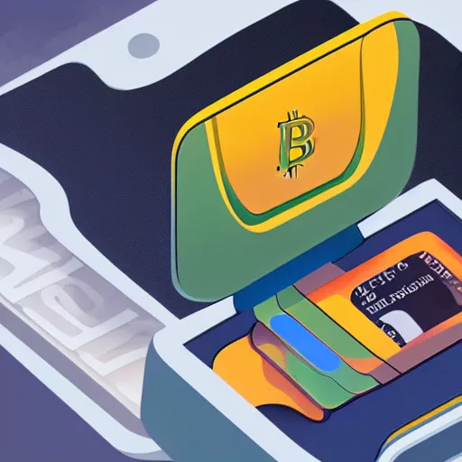 Image similar to ultradetailed digital painting of a crypto wallet