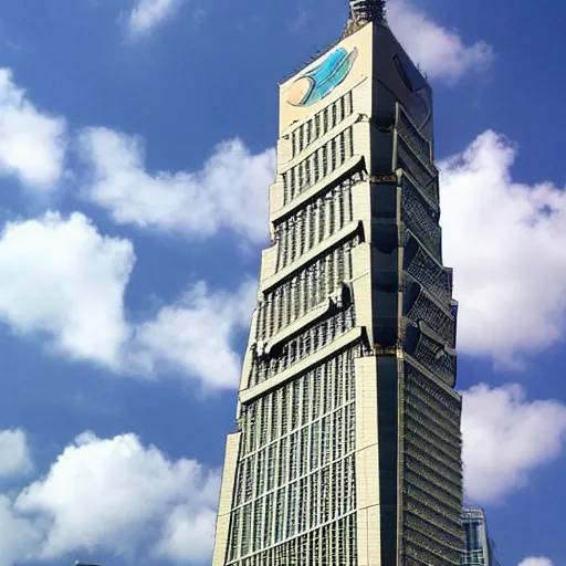 Image similar to anime style taipei 1 0 1