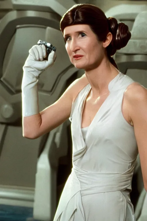 Image similar to Laura Dern as princess leia