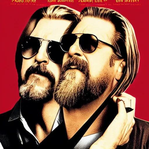 Prompt: the big lebowski, movie poster