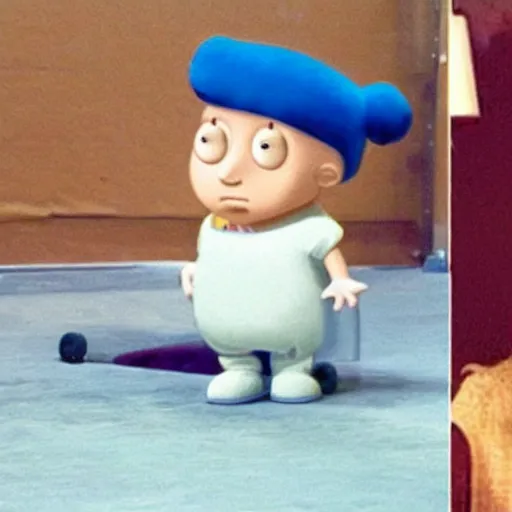 Image similar to stewie from family guy in real life