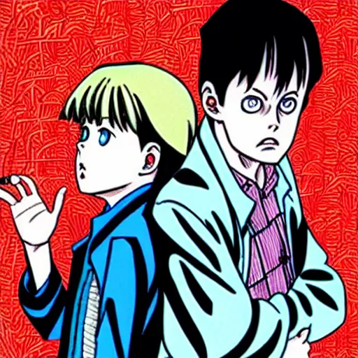 Image similar to back to the future manga by junji ito