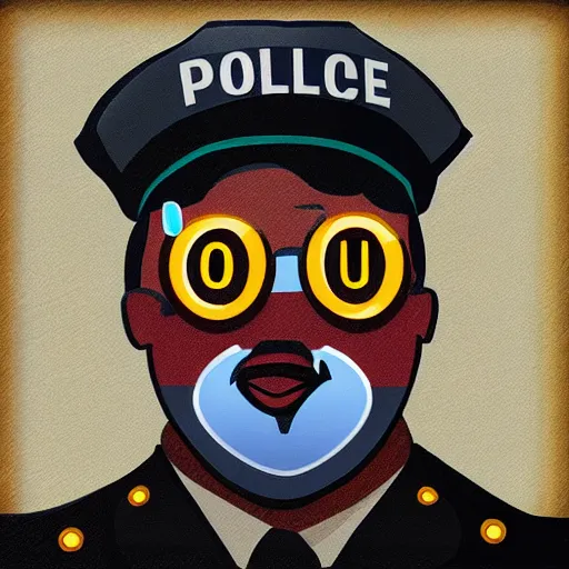 Image similar to “Donut police officer, digital art, 4k, award winning”