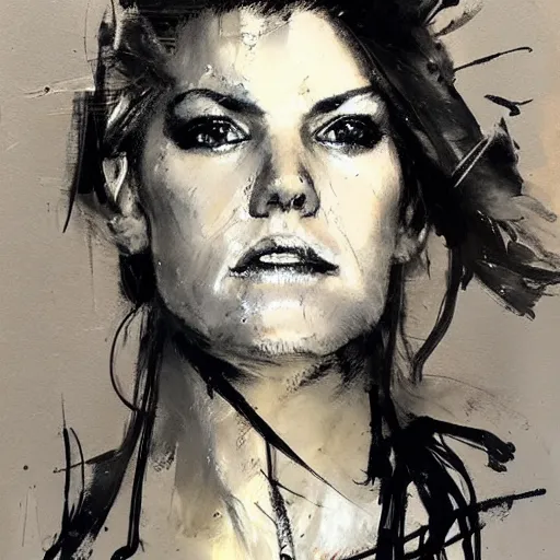 Prompt: portrait of maxima, artwork by guy denning and charlie bowater,