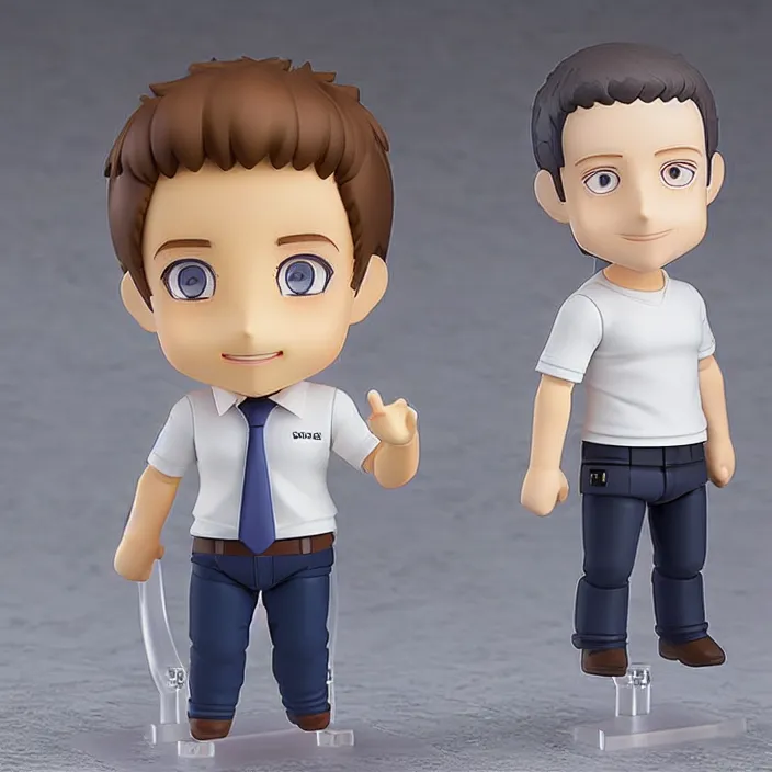 Image similar to Mark Zuckerberg, An anime nendoroid of Mark Zuckerberg, figurine, detailed product photo