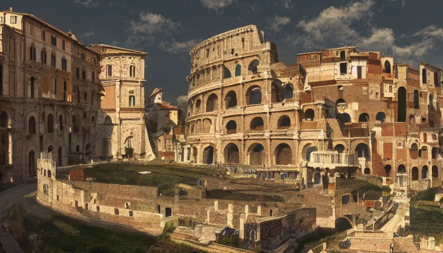 Prompt: italy historical sites by hiroshi yoshida, artstation, cinematic composition