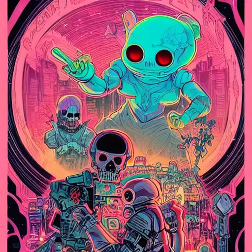 Image similar to Love Death + Robots, by josan gonzales and Dan Mumford