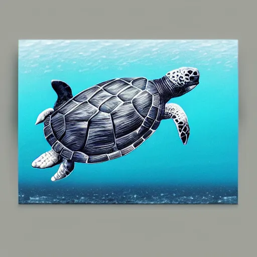 Prompt: a turtle on a whale, photorealistic