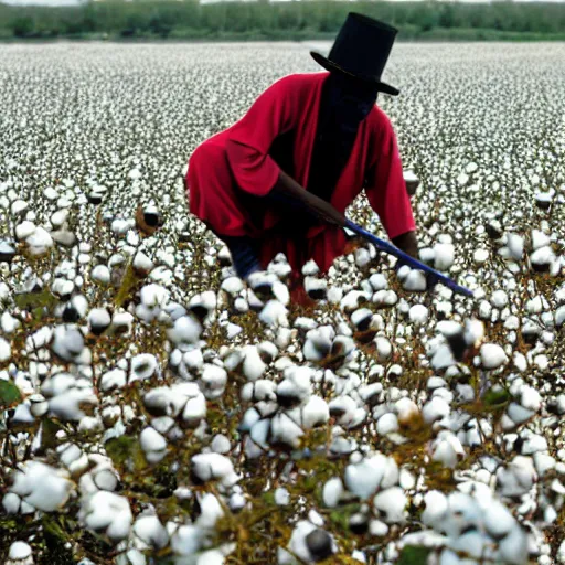 Image similar to Zwarte Piet working in the cotton fields of Missouri