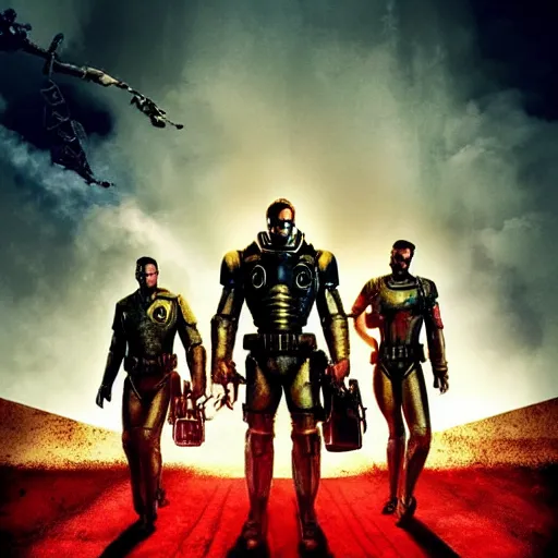 Image similar to movie poster for fallout movie