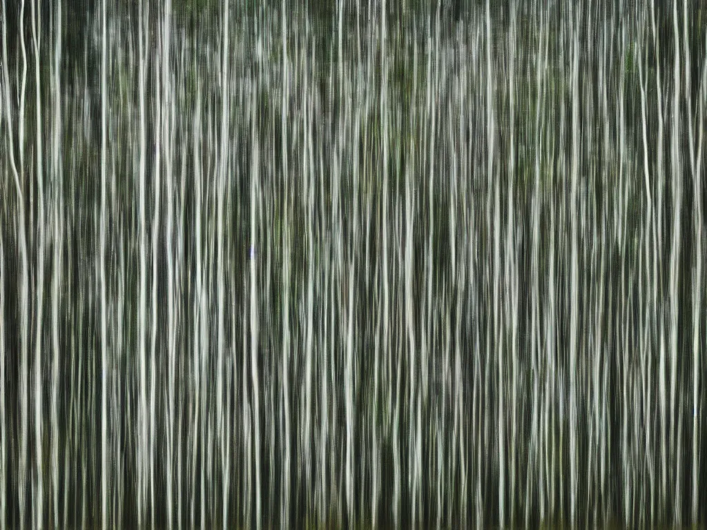 Image similar to long exposure photograph of eucalyptus trees by gursky