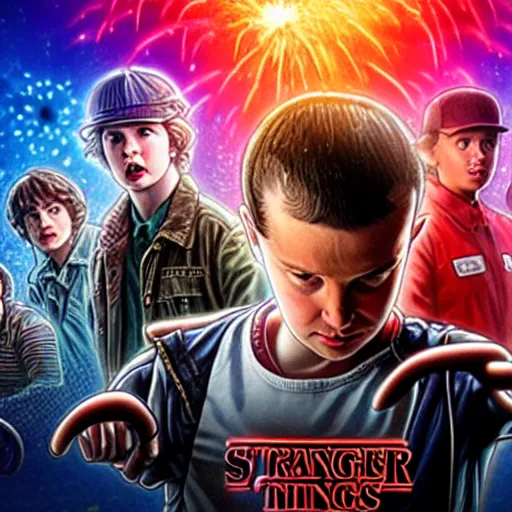 Image similar to stranger things with Tom Cruise vomiting as every character, 8k, cinematic, photorealistic