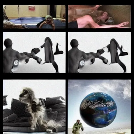 Image similar to each of these images should be sent to outer space to show aliens how we are lazy