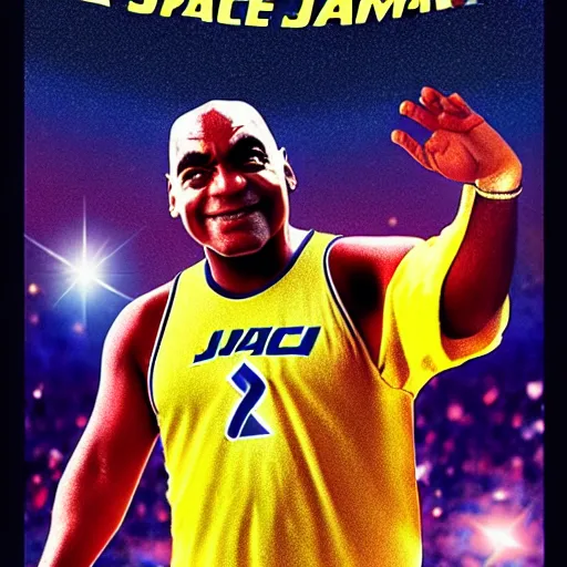 Image similar to a film poster of space jam with maradona, photorealistic film grain,