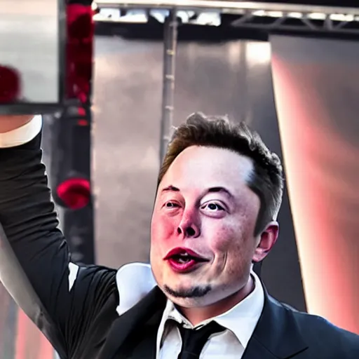 Image similar to winner of face pulling contest championship world winning entry by elon musk, 2 0 1 9