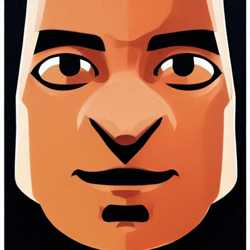 Image similar to face icon stylized minimalist goldfinger, loftis, cory behance hd by jesper ejsing, by rhads, makoto shinkai and lois van baarle, ilya kuvshinov, rossdraws global illumination