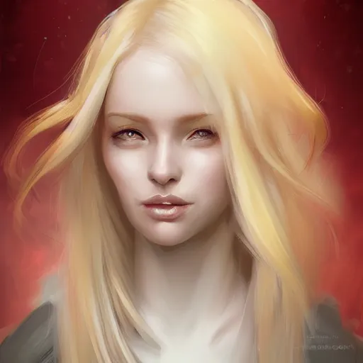 Image similar to a digital painting of a woman with blonde hair, a character portrait by Charlie Bowater, cgsociety contest winner, fantasy art, speedpainting, digital painting, artstation hd