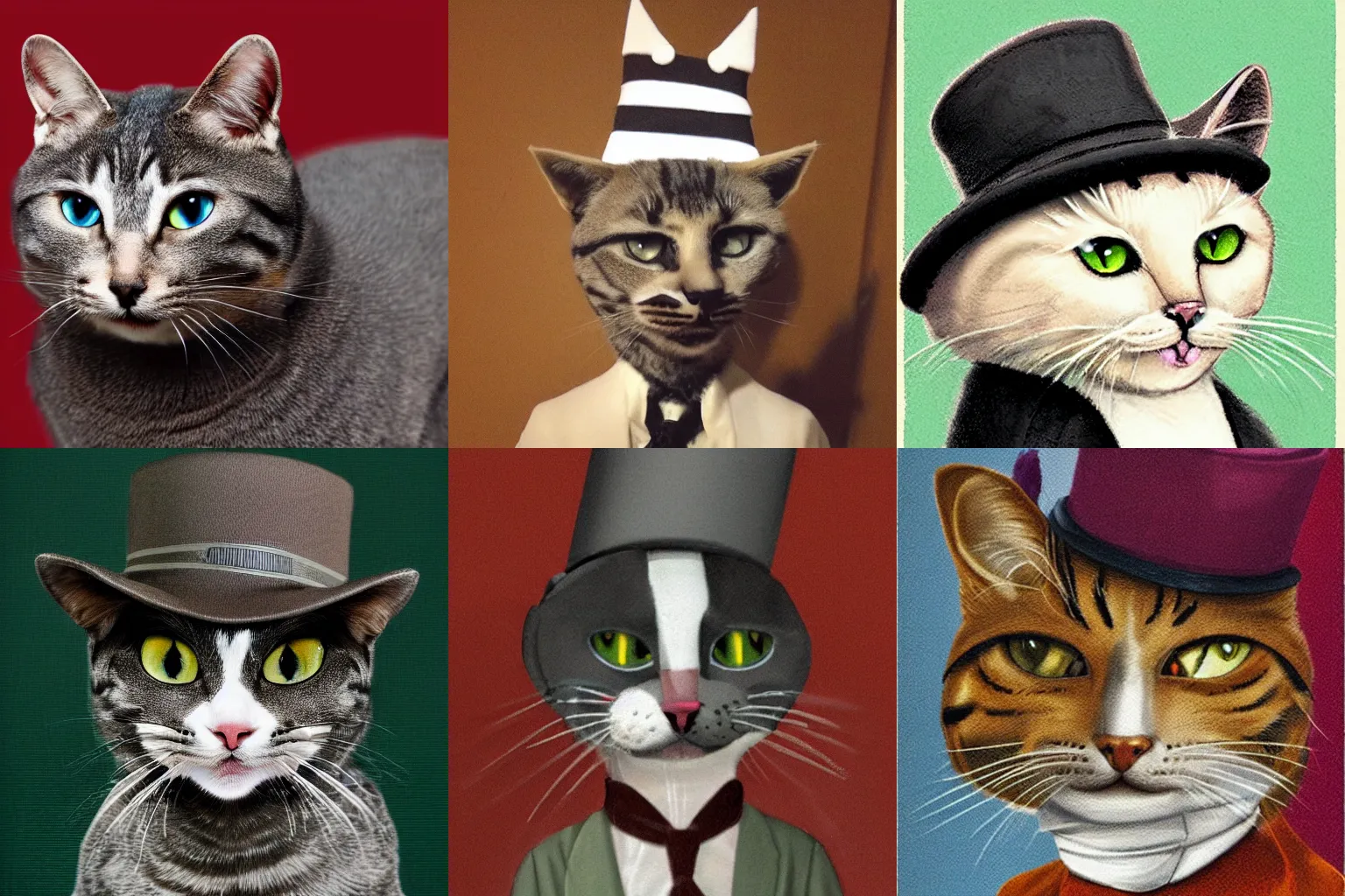 an anthropomorphic cat wearing a hat | Stable Diffusion