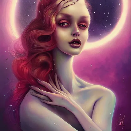 Prompt: beauty alien by anna dittmann