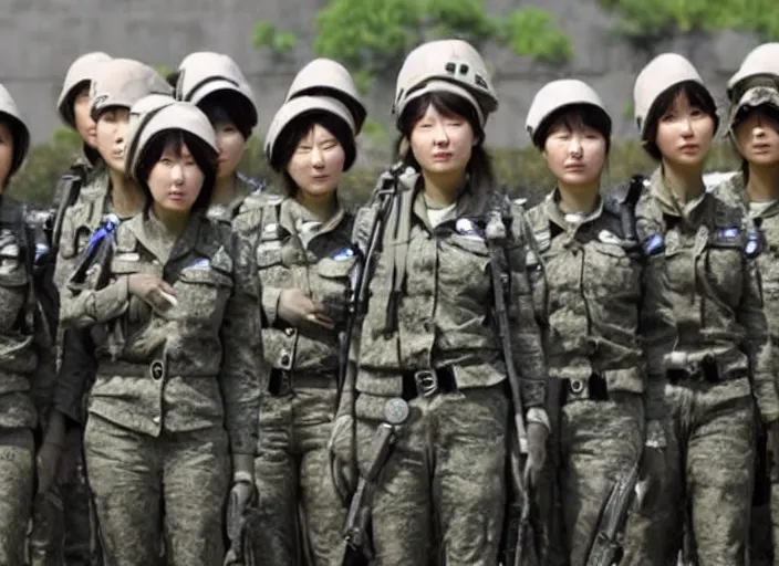 Image similar to female south korean counterterrorist unit 7 0 7 th special mission group