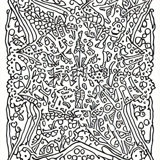 Image similar to coloring book page