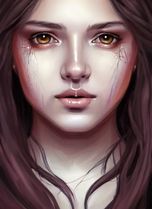 Prompt: beautiful andrea from the wallking dead comics feminine face! portrait of young woman blessed by god with ever - increasing physical and mental perfection, beautiful hair, symmetrical! intricate, elegant, highly detailed, vision of holy perfection!! smile, digital painting, artstation, concept art, smooth, sharp focus, illustration, art by artgerm and greg rutkowski and alphonse mucha