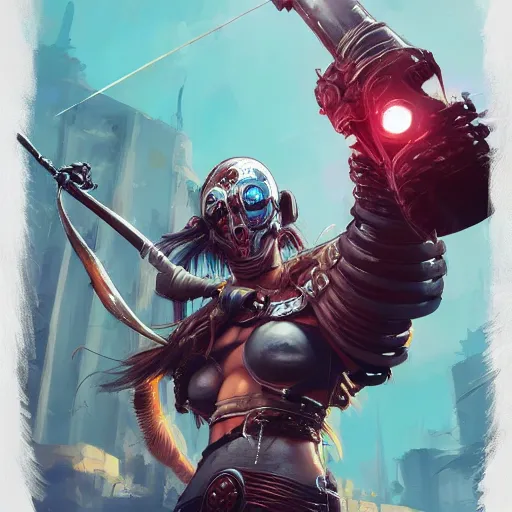 Image similar to cyberpunk viking helmet mask warrior goddess robot ninja fantasy, art gta 5 cover, official fanart behance hd artstation by jesper ejsing, by rhads, makoto shinkai and lois van baarle, ilya kuvshinov, ossdraws