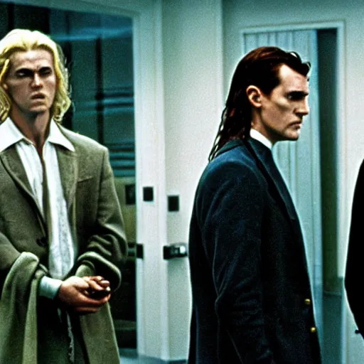 Image similar to Legolas, Frodon, Gandalf in American Psycho (1999)