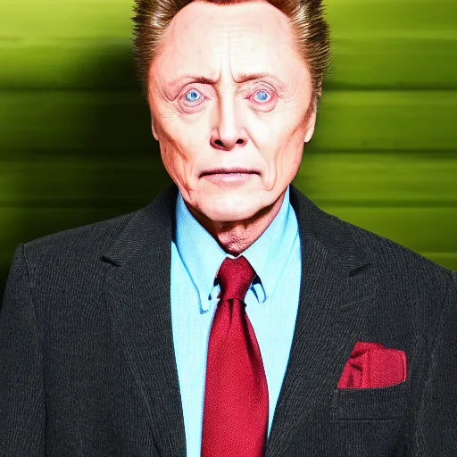 Image similar to portrait, solo, super saiyan christopher walken wearing turtle school uniform