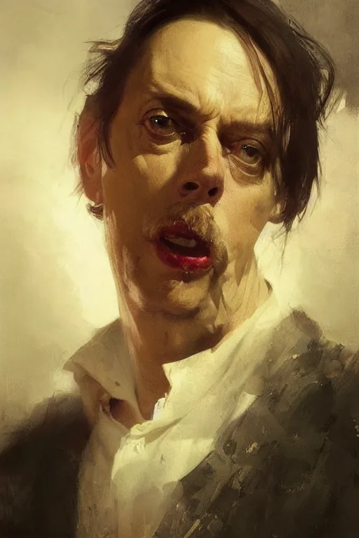 Image similar to beautiful portrait of anthropomorphic loaf of bread steve buscemi, art by anders zorn, wonderful masterpiece by greg rutkowski, beautiful cinematic light, american romanticism thomas lawrence, greg rutkowski