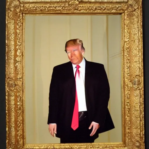 Image similar to photo of donald trump caught in women's clothing