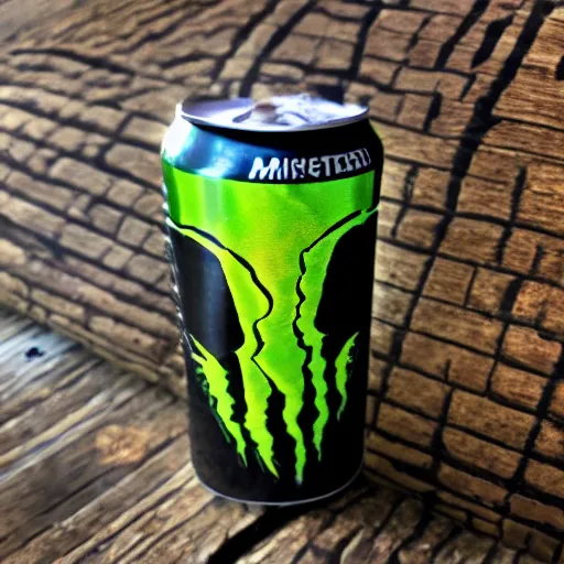 Image similar to a unique monster energy drink can hyper realistic photo