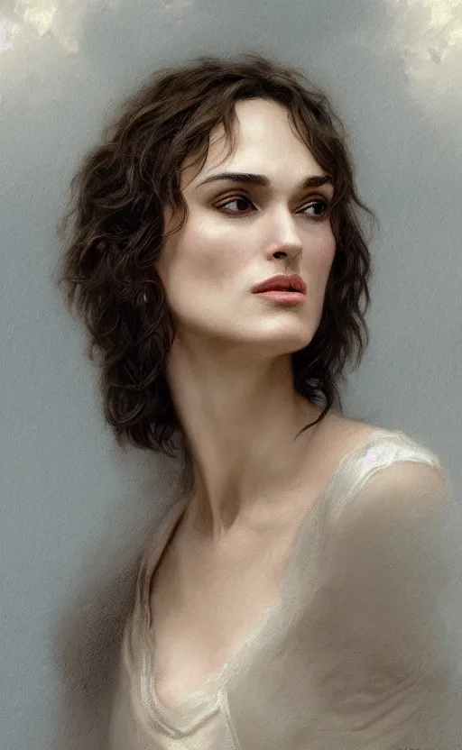 Image similar to winona ryder, kiera knightly, traditional corsican, intricate, highly detailed, pastoral, artstation, illustration, jurgens, rutkowski, bouguereau