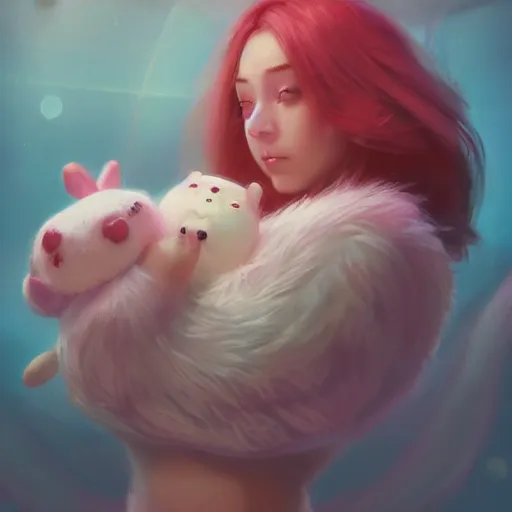 Image similar to The snuggliest snuggles in the world, huggy wuggy from poppy playtime video game, fullbody, ultra high detailed, glowing lights, oil painting, Greg Rutkowski, Charlie Bowater, Beeple, unreal 5, DAZ, hyperrealistic, octane render, RPG portrait, dynamic lighting, fantasy art, beautiful face