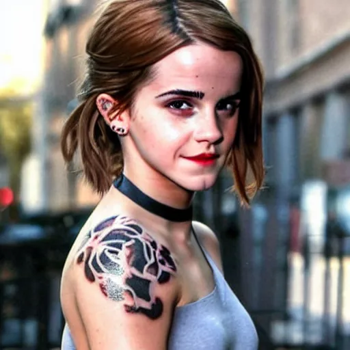 Image similar to tattoo of emma watson on arm