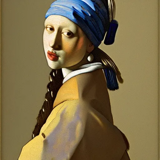 Prompt: cannavacciuolo painted by vermeer