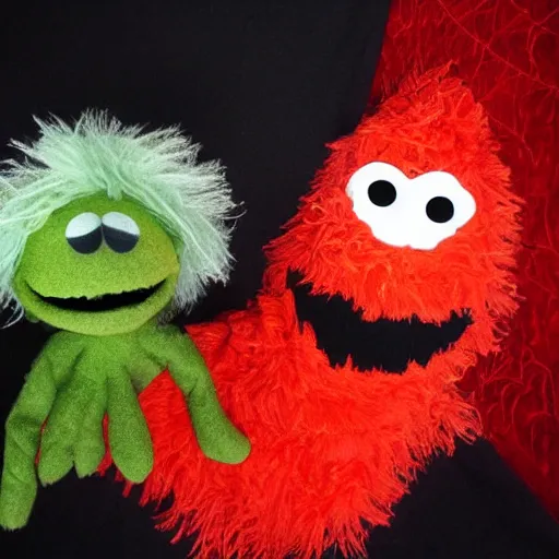 Image similar to a home made halloween ghost muppet plush, sesame street, photograph, realistic, photorealistic