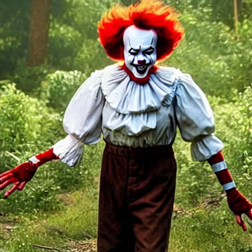 Prompt: Pennywise playing Daniel Plainview in There Will Be Blood