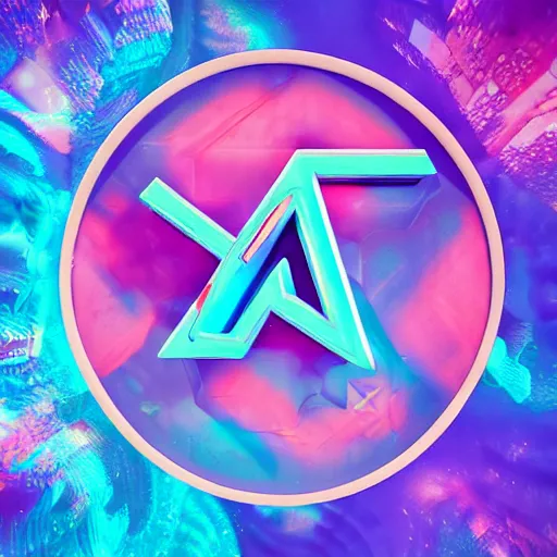 Image similar to a and w vaporwave logo, digital art, cosmic, 3 d high definition, trending on art station, photorealistic, high resolution, 8 k, octane, hyper detailed, insane details, intricate, elite, ornate, elegant trend, highly detailed and intricate, sharp focus, photography, unreal engine