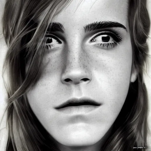 Prompt: emma watson, surrealism, surreal, art, surrealist, trending, popular, famous