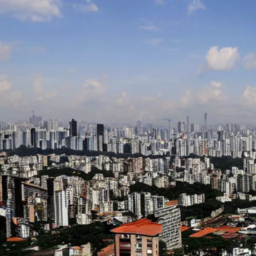 Prompt: São Paulo city in ruins