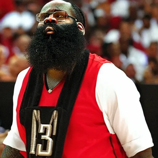 Prompt: Rick Ross as James Harden