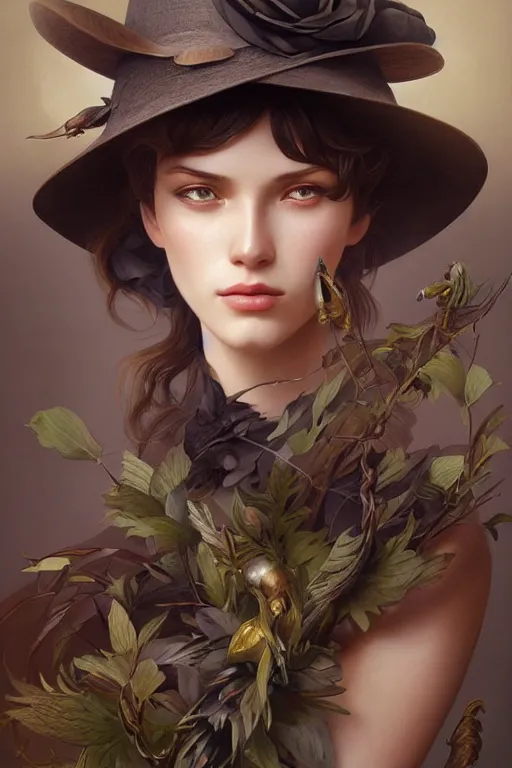 Image similar to ultra realistic illustration, birthday hat, elegant, highly detailed, digital painting, concept art, smooth, sharp focus, illustration, art by artgerm and greg rutkowski and alphonse mucha