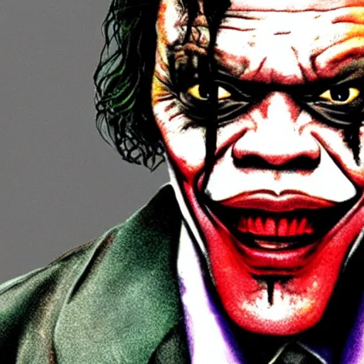 Prompt: Samuel L Jackson as The Joker