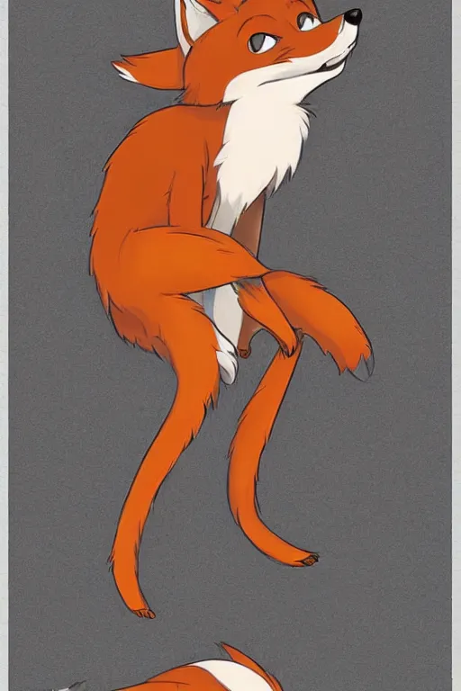 Image similar to an anthropomorphic fox, fursona!!! by don bluth, by kawacy, trending on artstation, full body