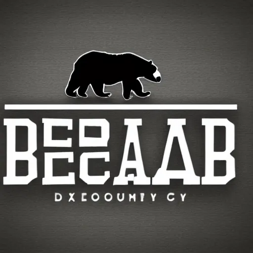 Prompt: logo for the dead bear company