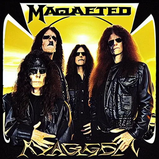 Image similar to Megadeth, album cover,