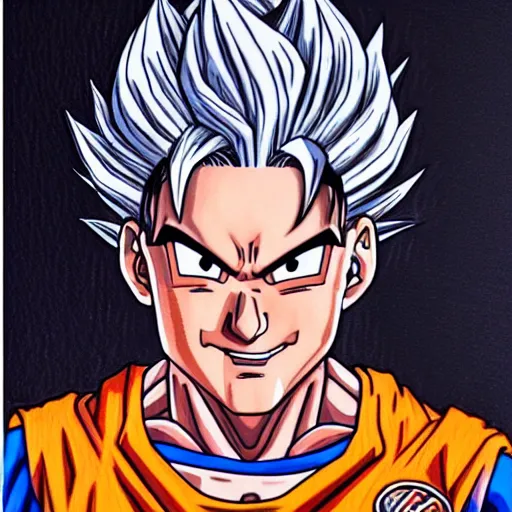 Image similar to Painting of Paul Rudd, official, detailed, character dragonball, award winning artwork, Akira Toriyama