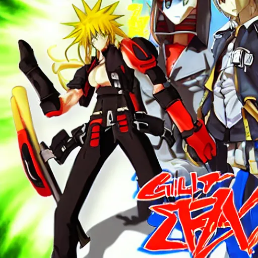 Image similar to guilty gear strive zato - 1, neon, futuristic,